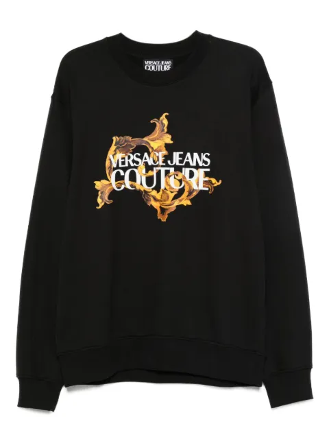 Versace Jeans Couture baroque-print sweatshirt Black 79GAIE10CF00E