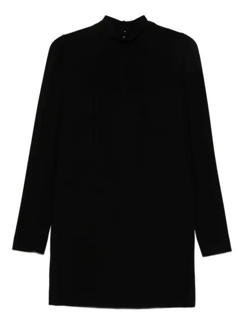 Max Mara high-neck long-sleeve dress Black 2521226031600