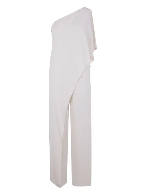 Lauren Ralph Lauren one-shoulder ruffled jumpsuit White 253909456097