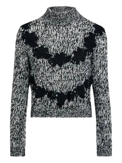 Giambattista Valli macramé sweater Grey 25FWPVCM0M1315WCA