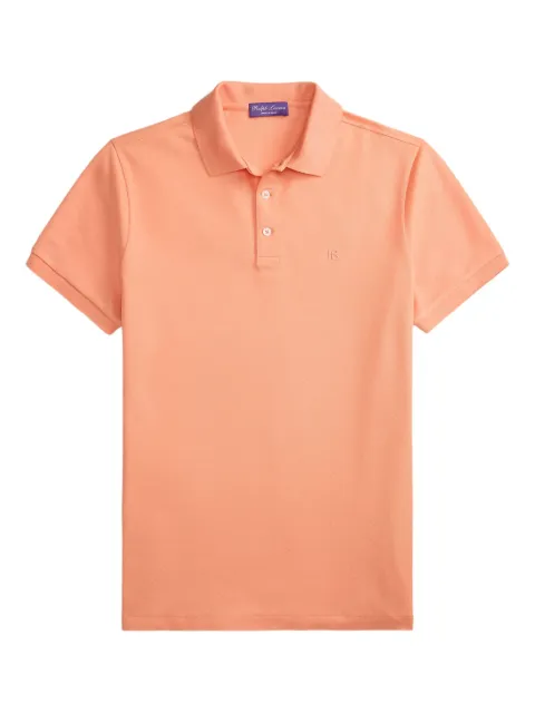 Ralph Lauren Purple Label embroidered-logo polo shirt Orange 790877021043