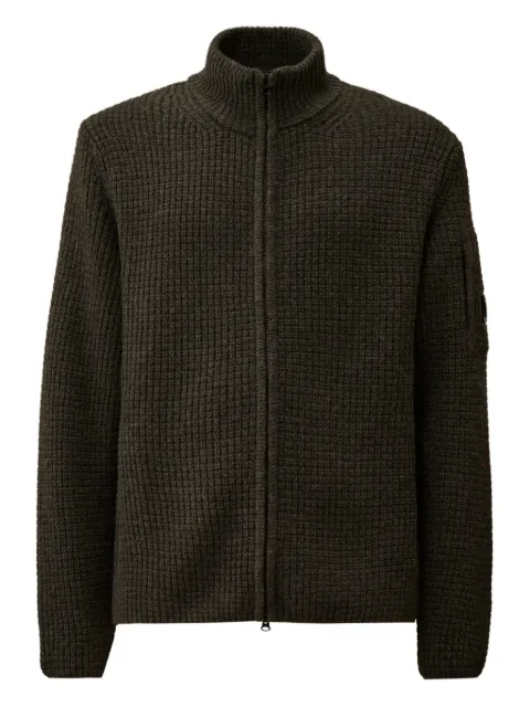 C.P. Company high-neck zip-up cardigan Green 19CMKN131A110149A978