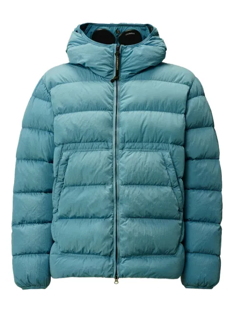 C.P. Company goggle-hood down jacket Blue 19CMOW011A005904G815