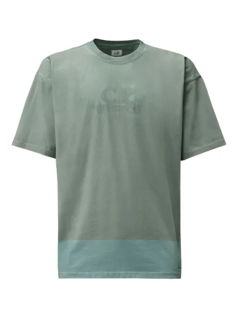 C.P. Company logo-embroidered T-shirt Blue 19CMTS230A005431P