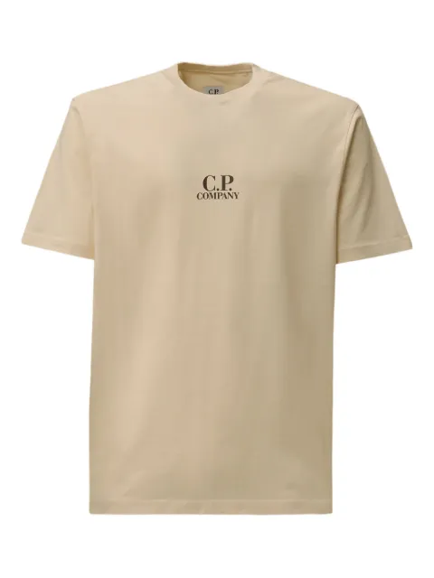 C.P. Company logo-print T-shirt Neutrals 19CMTS106A006586W