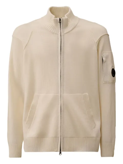 C.P. Company fastening-zip cardigan White RFCMKN708A110149A103