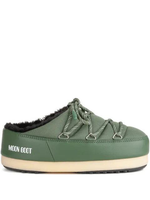 Moon Boot EVX padded lace-up mule boots Green 80D1470110
