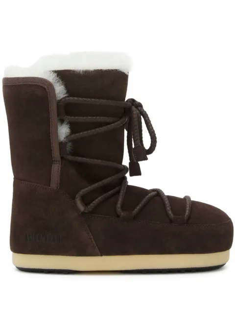 Moon Boot EVX lace-up shearling boots Brown 80D1470050