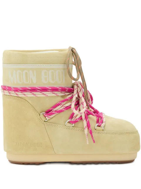 Moon Boot Icon suede lace-up boots Neutrals 80D1409670