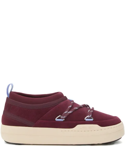 Moon Boot Park Icon suede burgundy sneakers Red 80D2470170