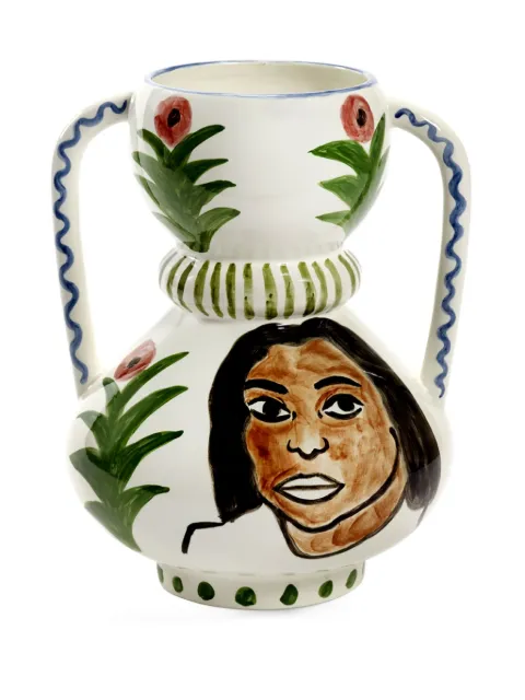 Serax floral-paint vase White B8925007