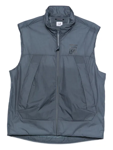 C.P. Company zip-fastening gilet Blue 19CLVE008A110400A