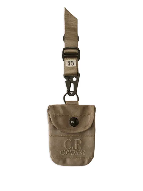 C.P. Company logo-embroidered keyring Neutrals 19CMAC124A005349G