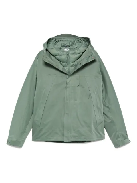 C.P. Company hooded detachable-liner jacket Green 19CLOW051A110406A