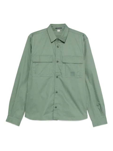 C.P. Company double-pocket cotton shirt Green 19CLSH047A006472A