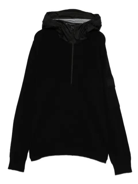 C.P. Company half-zip hooded jumper Black 19CLKN033A110427M