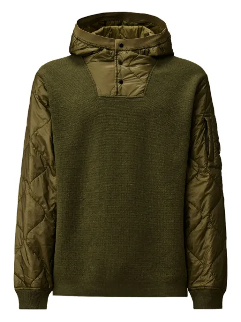 C.P. Company Lens-detail hoodie Green 19CMKN063A006390M652