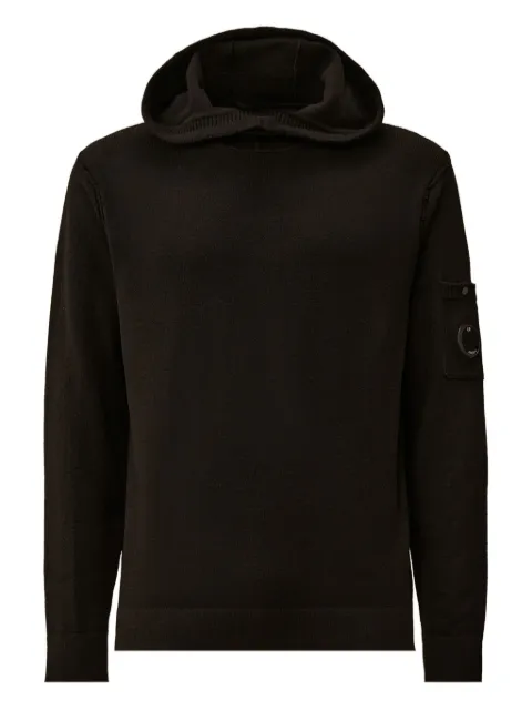 C.P. Company patch-pocket hoodie Black 19CMKN237A110432A