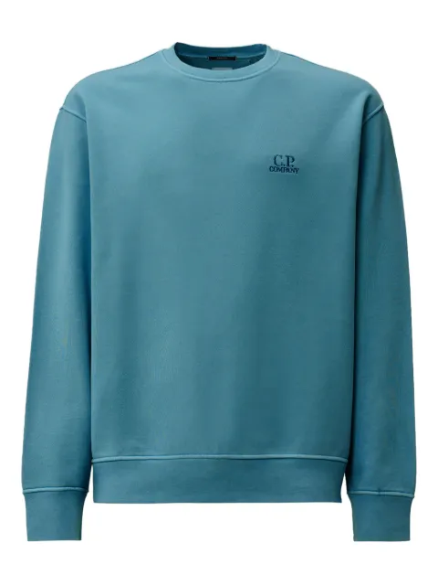 C.P. Company embroidered crew-neck sweatshirt Blue 19CMSS718B006372R
