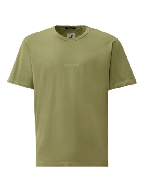 C.P. Company logo-print cotton T-shirt Green 19CMTS727A005431R612