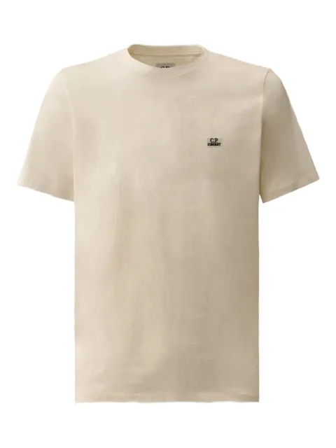 C.P. Company logo-embroidered cotton T-shirt White RCCMTS726A005100W