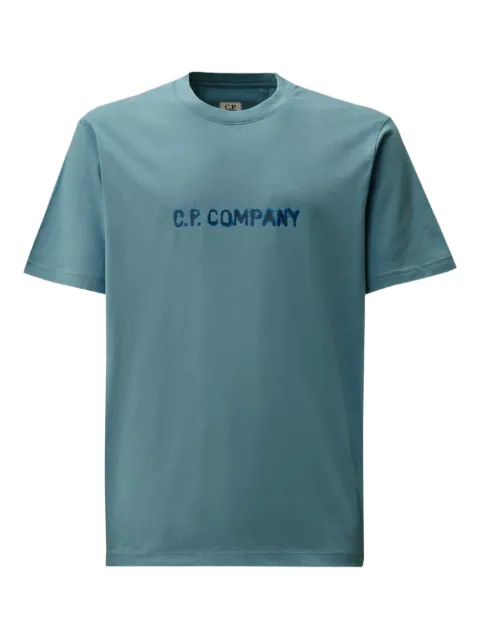 C.P. Company logo-print T-shirt Blue 19CMTS108A006586W