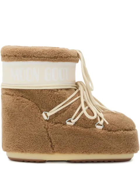 Moon Boot icon low camel fleece boots Brown 80D1409700