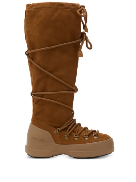Moon Boot Luna lace-up suede boots Brown 80D2480200