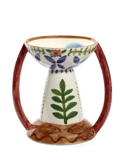 Serax floral-painted double-handle vase White B8925009