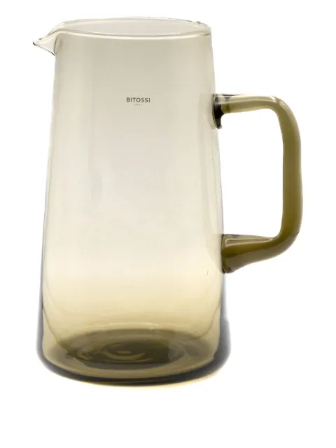 Bitossi Home smoked glass pitcher (11cm) Green MCV01078