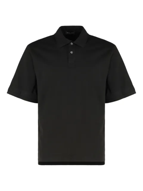 Roberto Collina cotton polo shirt Black RN56024