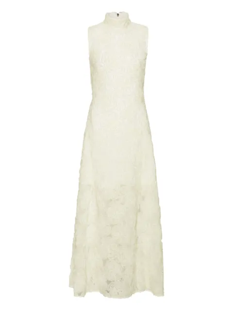 ROTATE BIRGER CHRISTENSEN floral-embroidered maxi dress White 114683857