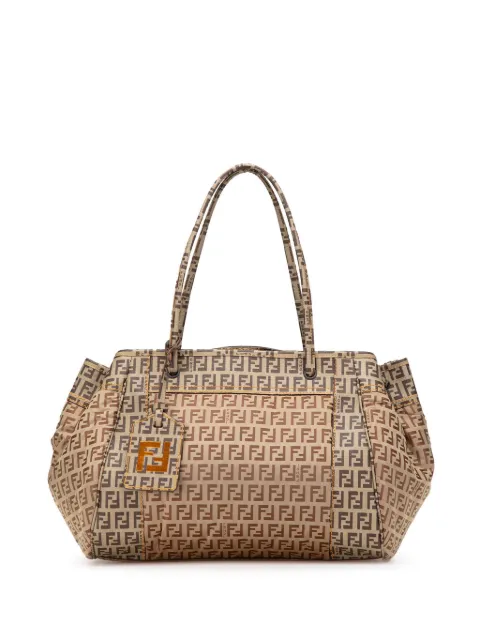 Fendi Pre-Owned 2000-2010 Zucchino Nylon and Spalmati Grande Pillow tote bag Brown PGUPJ0AMUP0JODSX