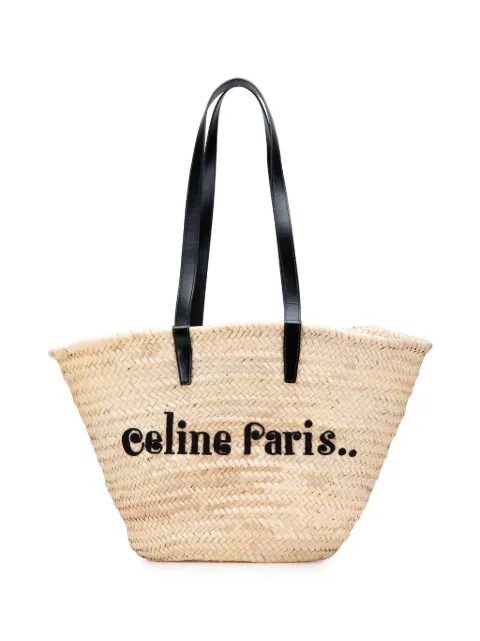 Celine Pre-Owned 2020 Raffia Classic Panier tote bag Brown UCHXN137R8CL70YN