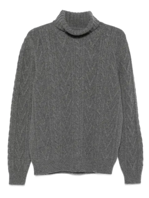 Fedeli cable-knit turtleneck sweater Grey MU006459