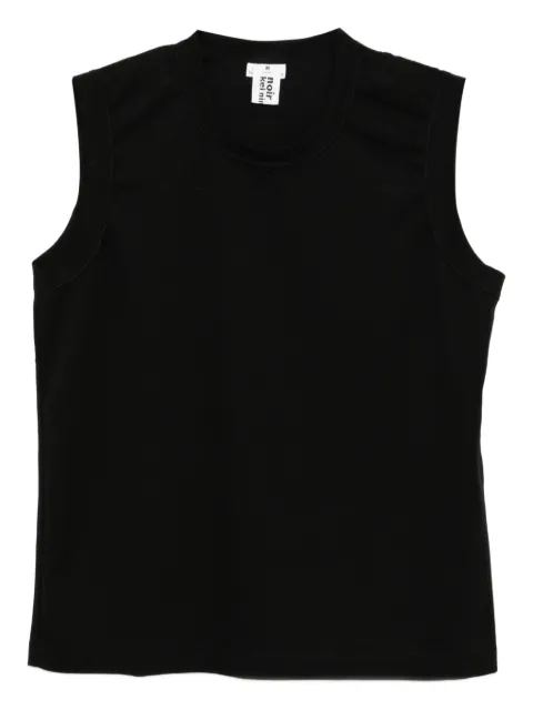 Noir Kei Ninomiya cotton tank top Black 3ZT009051