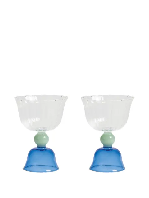 &k Amsterdam Tulip glass (set of two) White 35101