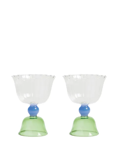 &k Amsterdam Tulip glasses (set of two) White 35103