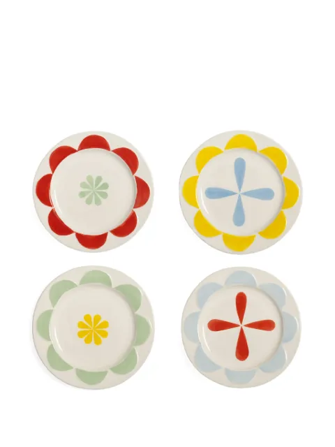 &k Amsterdam Folk plates (set of four) Neutrals 219004