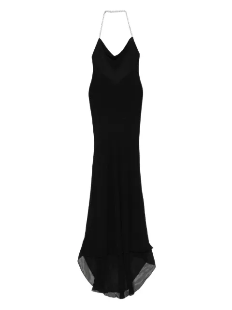 Atu Body Couture crystal-halter maxi dress Black AT25105