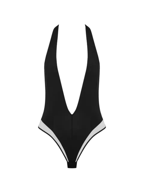Maison Close Pure Tentation V-neck bodysuit Black 563402