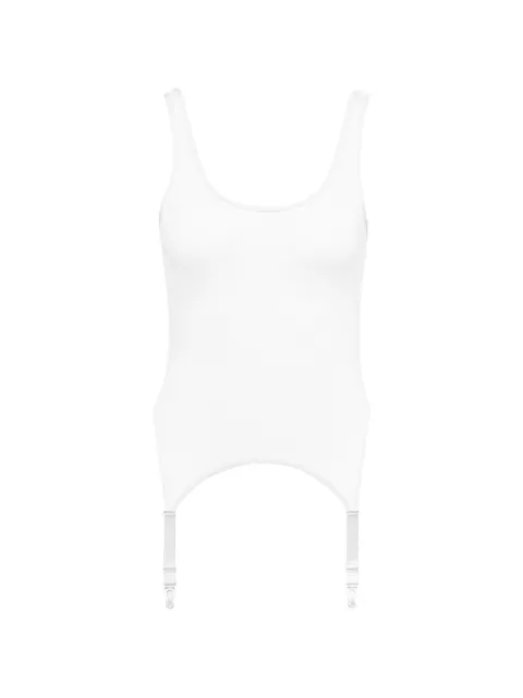 Maison Close Pure Tentation garter bodysuit White 563774