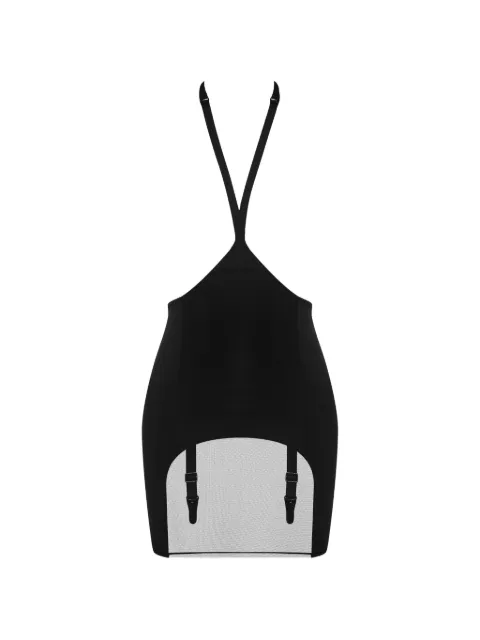 Maison Close Pure Tentation skirted harness bodysuit Black 563387