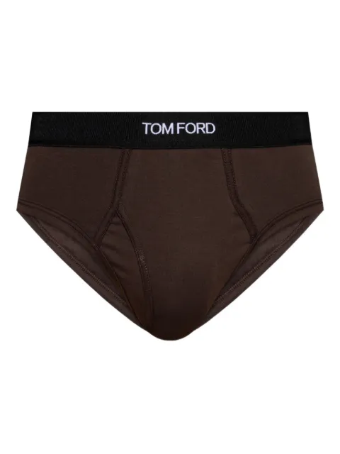 TOM FORD branded-waistband briefs Brown T4LC11040