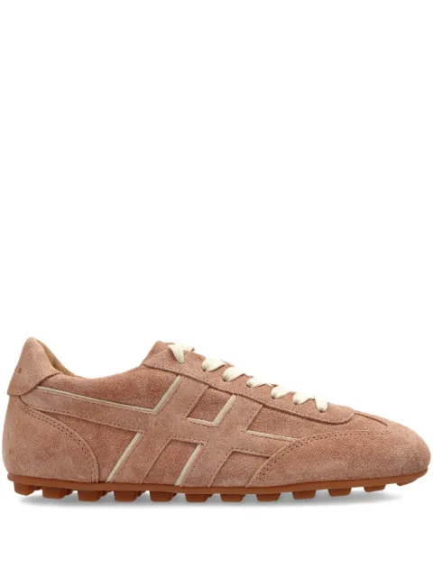 Hogan Olympia H-detail leather trainers Brown HXW6930FX20U5W