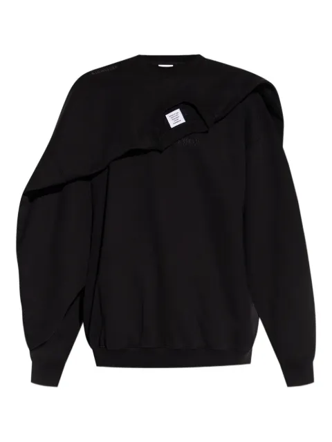 VETEMENTS layered cotton sweatshirt Black UH76CW400B1302