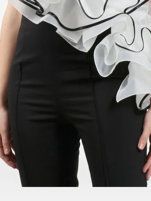 Babylone Paris ruffled-detail jumpsuit Black MF600NR