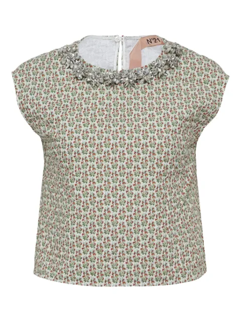 Nº21 floral-print blouse White G1210198