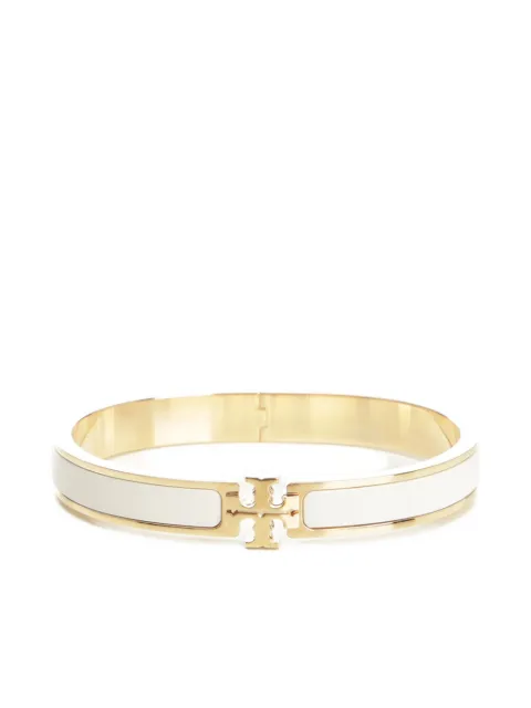 Tory Burch medium Icon logo-plaque bracelet White 176492