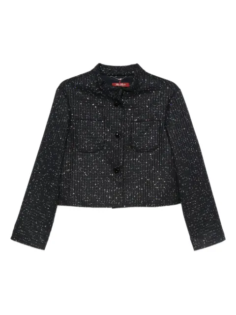 Max Mara sequin-embellished jacket Blue 2526046023600